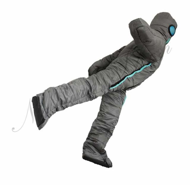 寝袋 人工ダウン 人型寝袋 コンパクト 暖かい 寝冷え防止 冬用 -5℃ 防災 シュラフ 動け 自宅 エイリアン 防寒着 アウトドア 厚 スリーピングバッグ 車中泊 野宿 大人用 防災用品