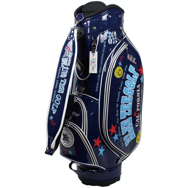 BLUE TEE GOLF/ブルーティーゴルフ/エナメルキャディーバッグ ブルーティーゴルフ BLUE TEE GOLF エナメル キャディバッグの通販はau