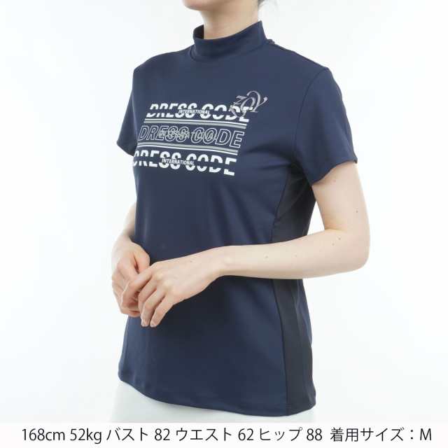 ZOY ゾーイ ベアスムース モックネック半袖シャツ レディスの
