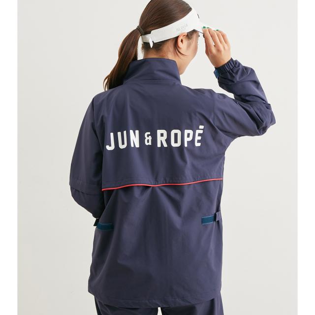 ジュン アンド ロペ JUN & ROPE 2WAY袖取り外し レインブルゾン