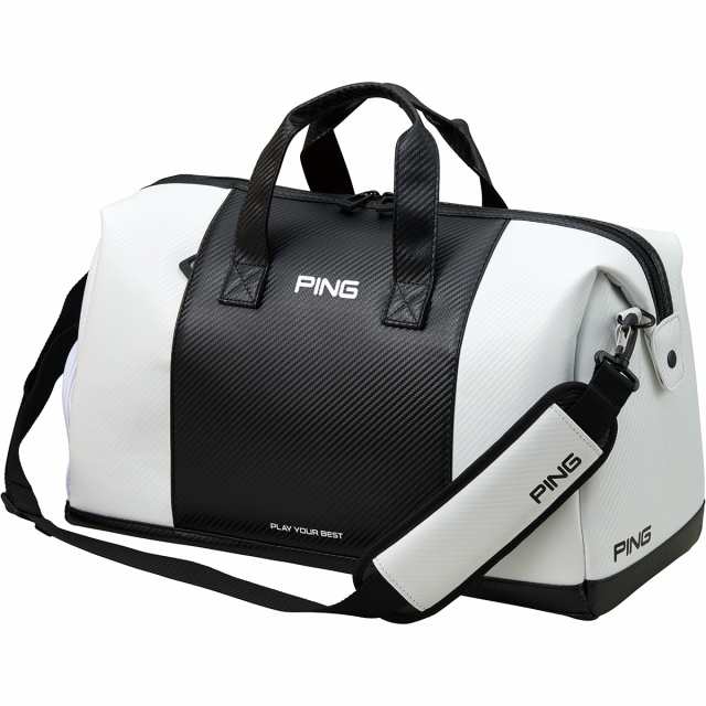 PING ボストンバッグ WHITE/GREY - ゴルフ