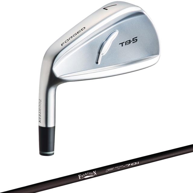 ゴルフクラブ フォーティーン　FOURTEEN　TB-5 FORGED 23 アイアン(6本セット) FT-70i　シャフト：FT-70i　レフティ