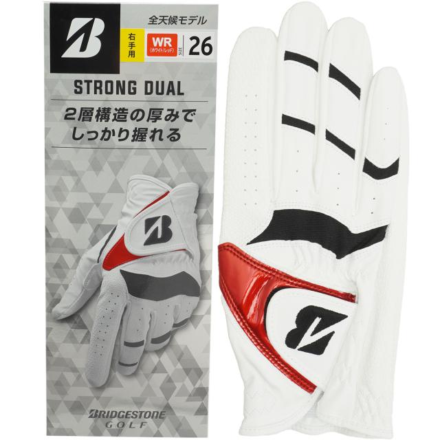 ブリヂストン　BRIDGESTONE GOLF　STRONG DUAL グローブ レフティ 5枚セット