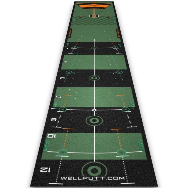 【ほぼ未使用】WELLPUTT 3m Putting training mat golf indoor - 3m Classic | Wellputt
