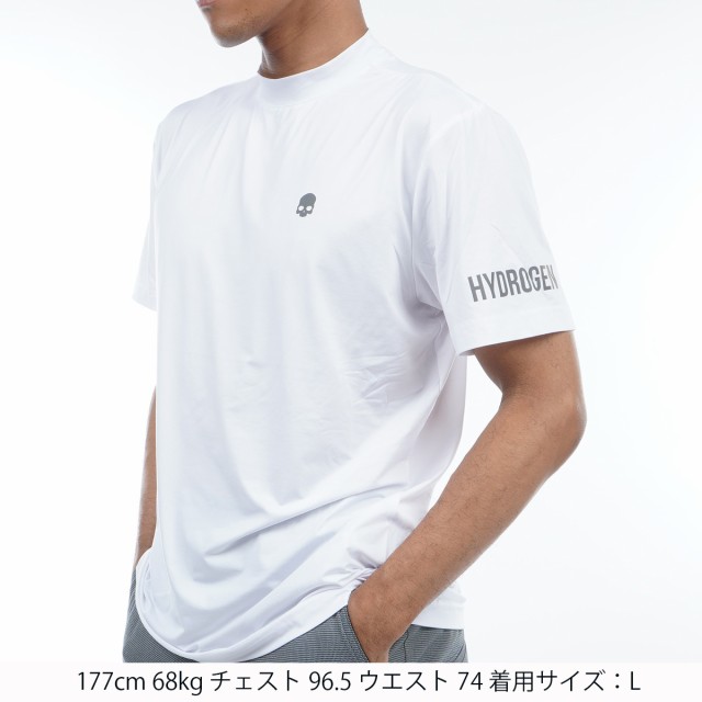 ハイドロゲン HYDROGEN GOLF ストレッチ ロールネック 半袖Tシャツの