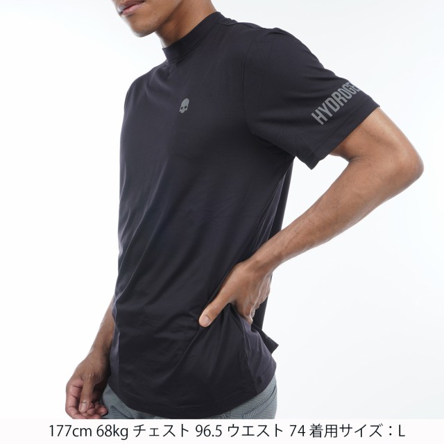 ハイドロゲン HYDROGEN GOLF ストレッチ ロールネック 半袖Tシャツの