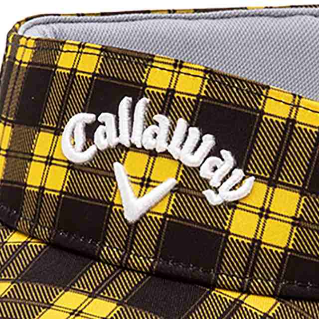 キャロウェイゴルフ Callaway Golf チェック柄サンバイザーの通販はau