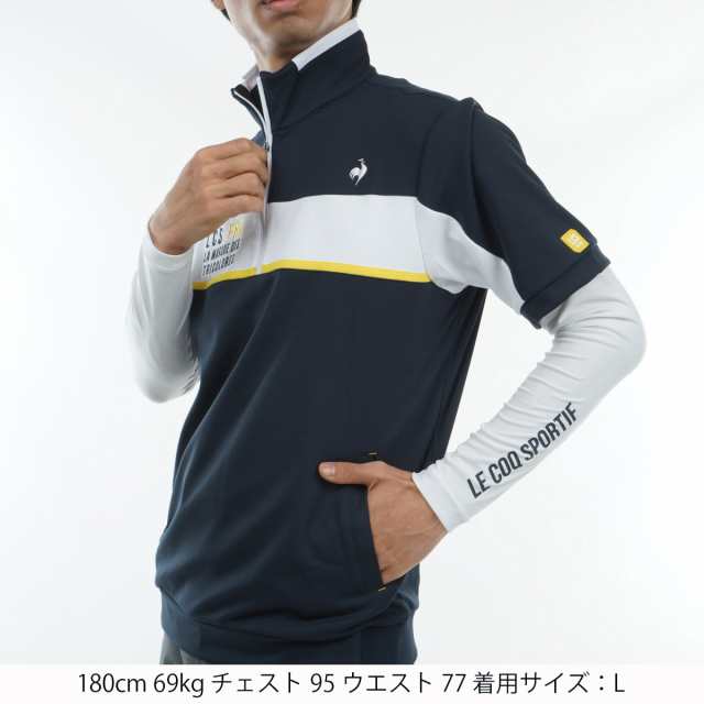 ルコックゴルフ Le coq sportif GOLF ストレッチ 長袖インナーシャツ付き半袖ミドラーの通販はau PAY マーケット - GDOゴルフショップ  au PAY マーケット店 | au PAY マーケット－通販サイト