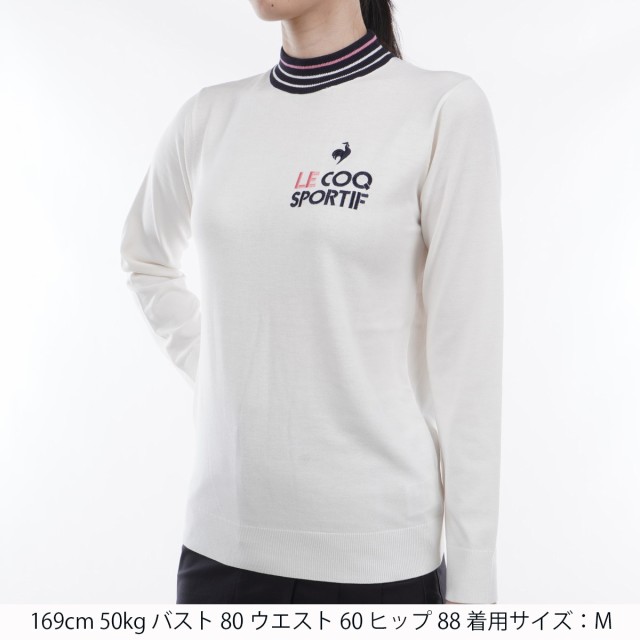 ルコックゴルフ Le coq sportif GOLF 襟ボーダーハイネックセーター