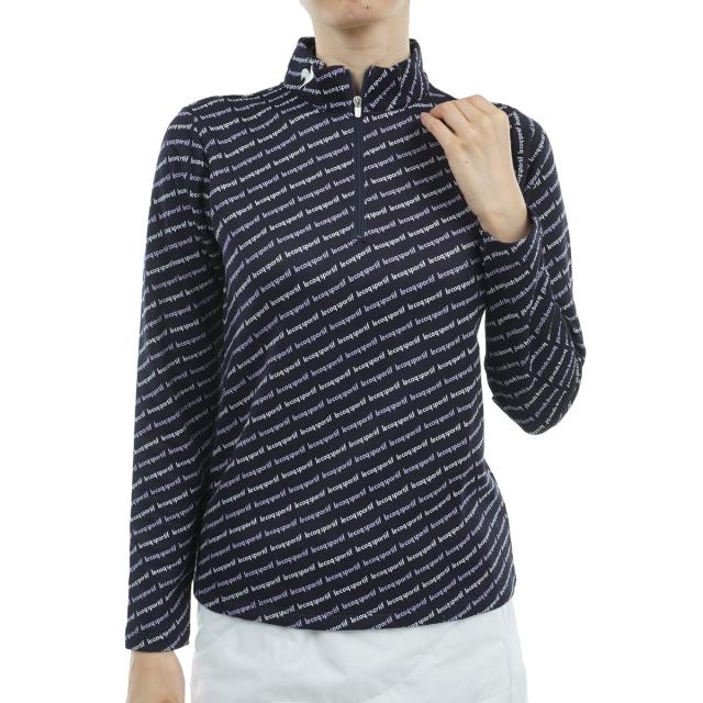ルコックゴルフ　Le coq sportif GOLF　ストレッチフォーサー ハーフジップロゴ柄長袖シャツ　レディスの通販は