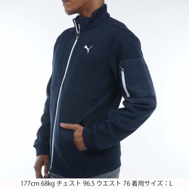 プーマ PUMA クウォーターゲージスリーブポケット スタンドカラー