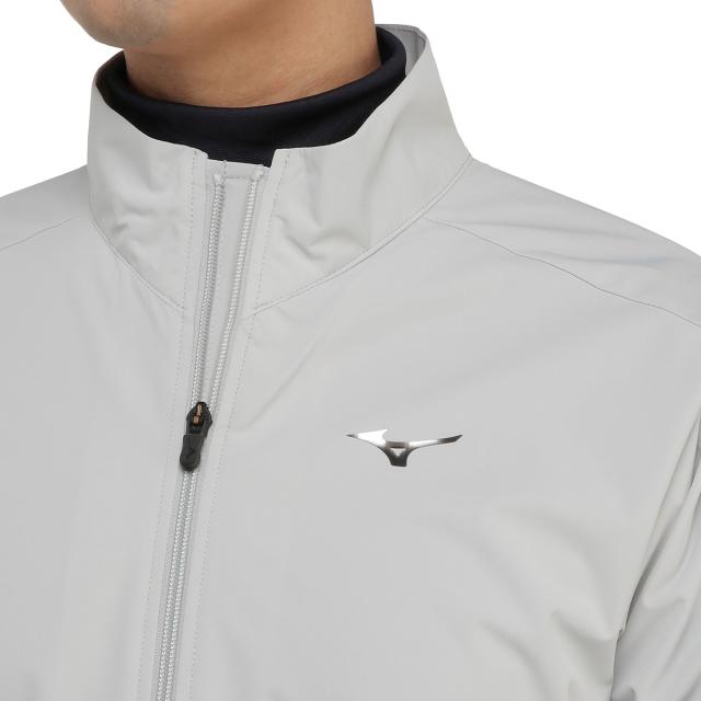 サイズ：M MIZUNO GOLF ミズノゴルフ  2way レインウェア 上下セットアップ  グレー系 [240101415864] ゴルフウェア メンズ ストスト サイズ：M MIZUNO GOLF ミズノゴルフ 2way レインウェア 上下