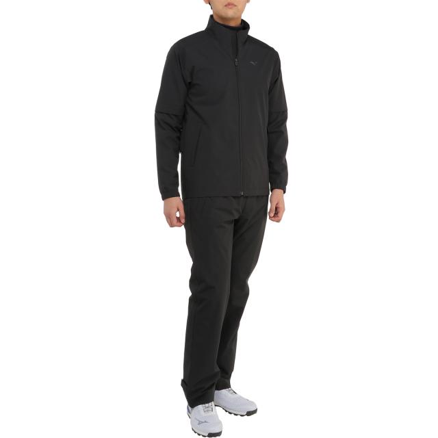 サイズ：LL MIZUNO GOLF ミズノゴルフ  2way レインウェア 上下セットアップ  ブラック系 [240101415863] ゴルフウェア メンズ ストスト MIZUNO ミズノ ゴルフウェア 春 夏 レイン上下セット レイン