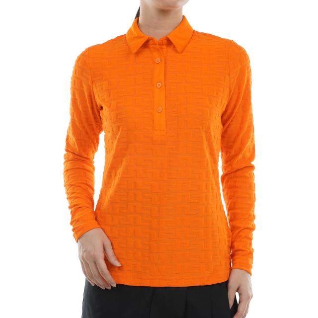 J.リンドバーグ J.LINDEBERG W18B ローズマリー ストレッチ 長袖ポロシャツ レディスの通販は