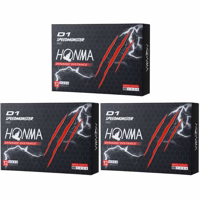 ゴルフボール 本間ゴルフ　HONMA　D1 スピードモンスター BT2302 ボール 3ダースセットの通販は 5,753円