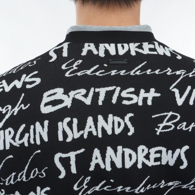 セント・アンドリュース　St ANDREWS　ハンドライティングジャカード プルオーバーセーター_6