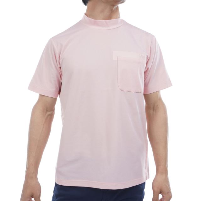 アンパスィ　and per se & GOLF　ストレッチ シャークドビー モックネック半袖Tシャツ_14