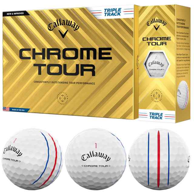 ゴルフボール キャロウェイゴルフ　CHROME TOUR　CHROME TOUR 24 トリプル・トラック ボール 3ダースセットの通販は