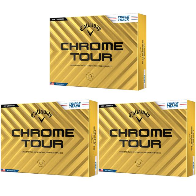 ゴルフボール キャロウェイゴルフ　CHROME TOUR　CHROME TOUR 24 トリプル・トラック ボール 3ダースセットの通販は
