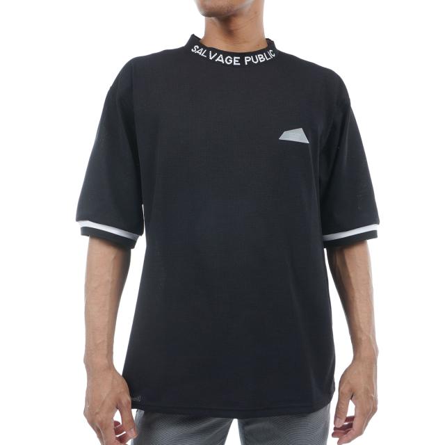 サルベージ パブリック コレパ　SALVAGE PUBLIC Kolepa　Nu‘uanu DOTMESH ストレッチ モックネック半袖シャツの通販は