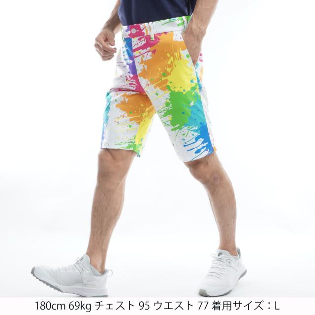 ラウドマウス　カラフル スプラッシュプリント パンツ Loudmouth ラウドマウス メンズ ストレッチツイル 柄パンツ