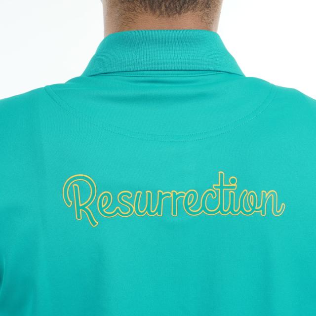 Resurrection レザレクション　ロゴデザイン　ポロシャツ レザレクション Resurrection ロゴ半袖ポロシャツ シャツ