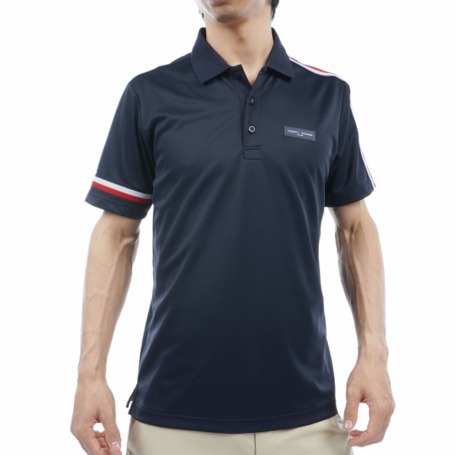 トミー ヒルフィガー ゴルフ　TOMMY HILFIGER GOLF　シグネチャーストライプ 半袖ポロシャツ