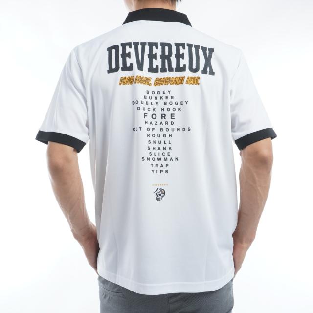 デヴァロー ゴルフ DEVEREUX GOLF CAFE RACER プリント半袖ポロシャツ