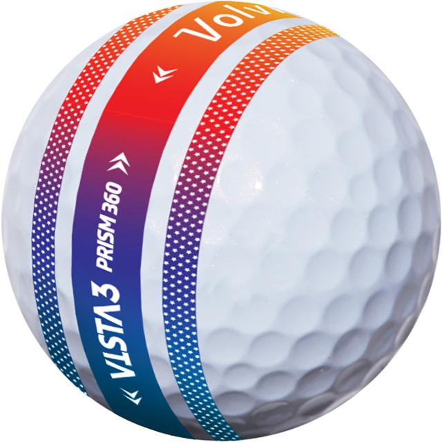 ゴルフボール ボルビック　Volvik　VISTA3 PRISM 360 ボール 3ダースセット