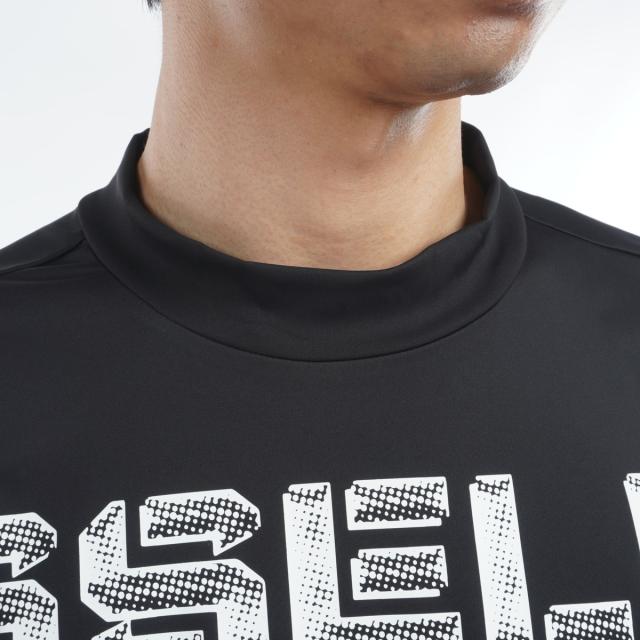 ラッセルノ Russeluno Golf ドットロゴ 取らせる モックネック半袖シャツ