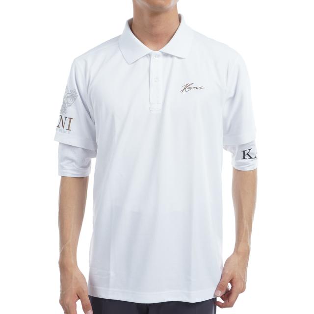 カールカナイゴルフ　KARL KANI GOLF　ドライ 鹿の子 フェイクレイヤード MAX 半袖ポロシャツ