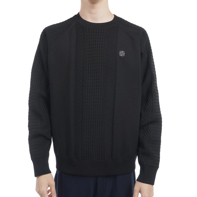 セント・アンドリュース　St ANDREWS　ケーブル裏地付きプルオーバーセーター