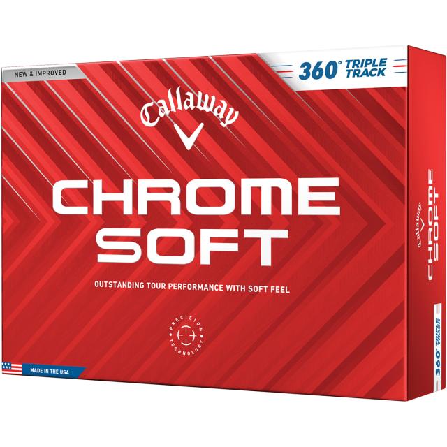 ゴルフボール キャロウェイゴルフ　CHROME SOFT　CHROME SOFT 24 360 トリプル・トラック ボールの通販は 6,400円