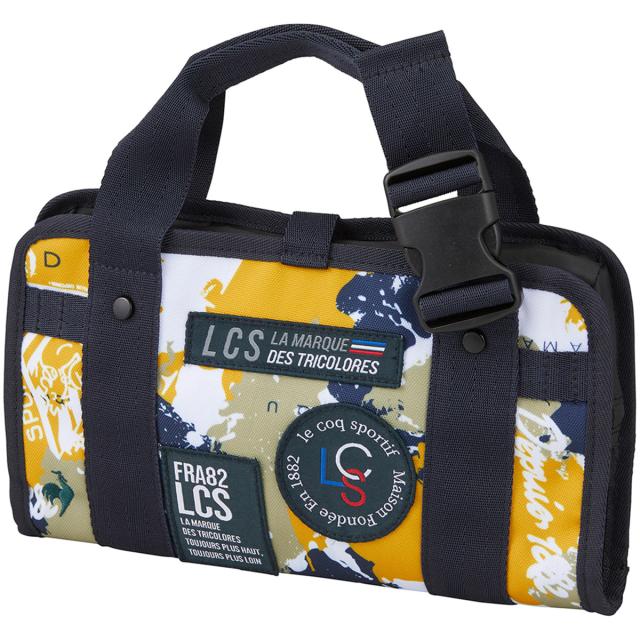 ルコックゴルフ　Le coq sportif GOLF　コラージュデザイン オーガナイザータイプ バー取り付け可能ハンドル ポーチ