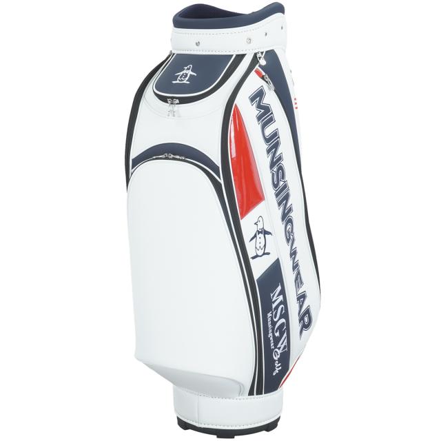 【新品】マンシングウェア　ビッグロゴ　キャディバッグ Munsingwear 8.5型ビッグロゴキャディバッグ -デサントストア-DESCENTE