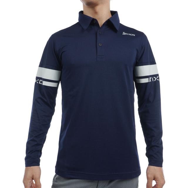 スリクソンゴルフ　SRIXON　松山プロ共同開発 SX ストレッチ ロゴデザイン長袖ポロシャツの通販は