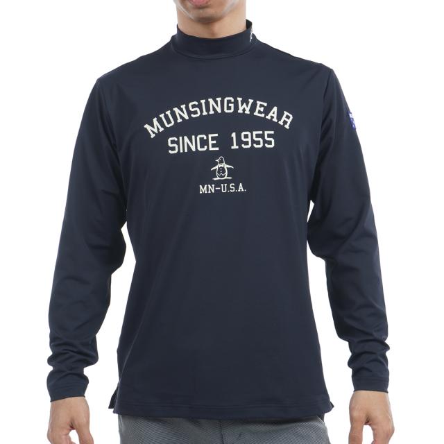 マンシングウェア　Munsingwear　SEASON COLLECTION ストレッチ ロゴプリント 長袖モックネックシャツの通販は 11,396円
