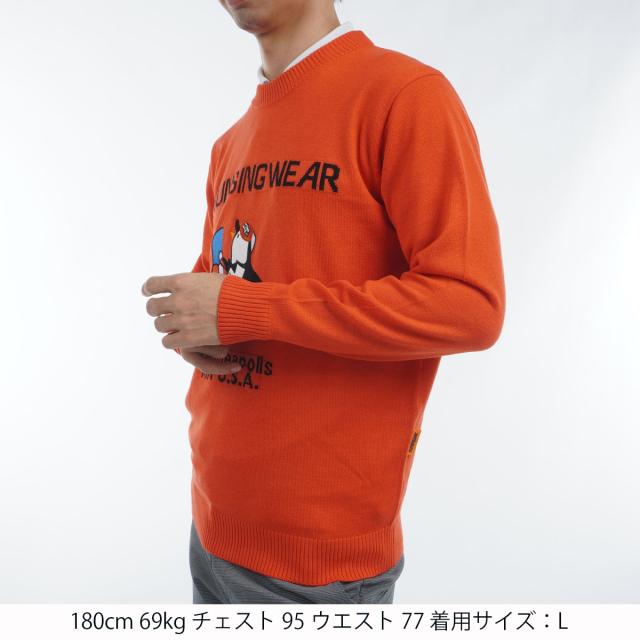 Munsingwear 赤 ペンギン刺繍 セーター M Munsingwear 赤 ペンギン刺繍 セーター M