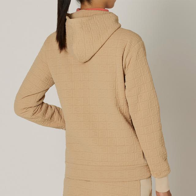 フットジョイ 新品 キルティングプルオーバー フーディー パーカー