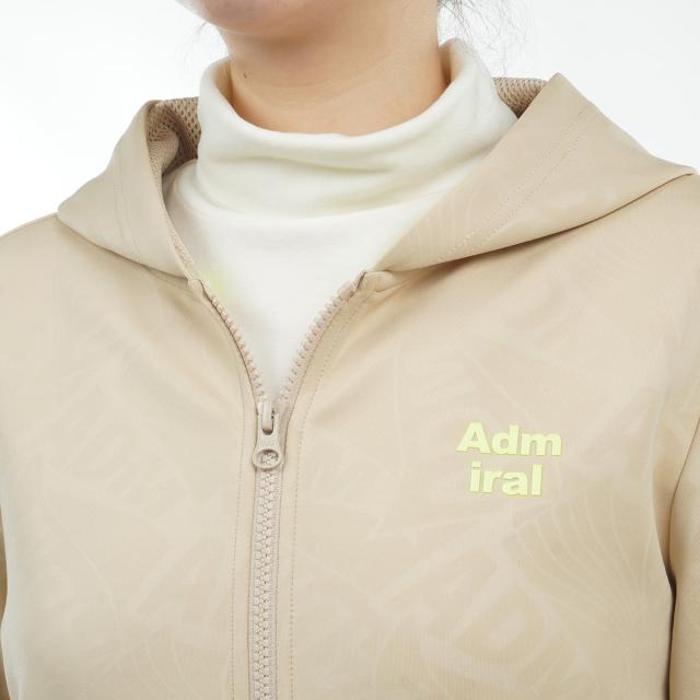 アドミラル　Admiral　ストレッチ エンボスロゴ ダンボール フルジップパーカー　レディス_10