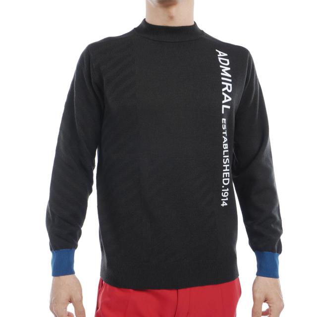 アドミラル　Admiral　ラインロゴ モックネックセーター