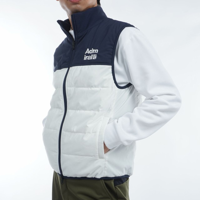 食品・日用品 半額ストア Admiral アドミラル ストレッチ フリースコンビベスト リバーシブル メンズウェア