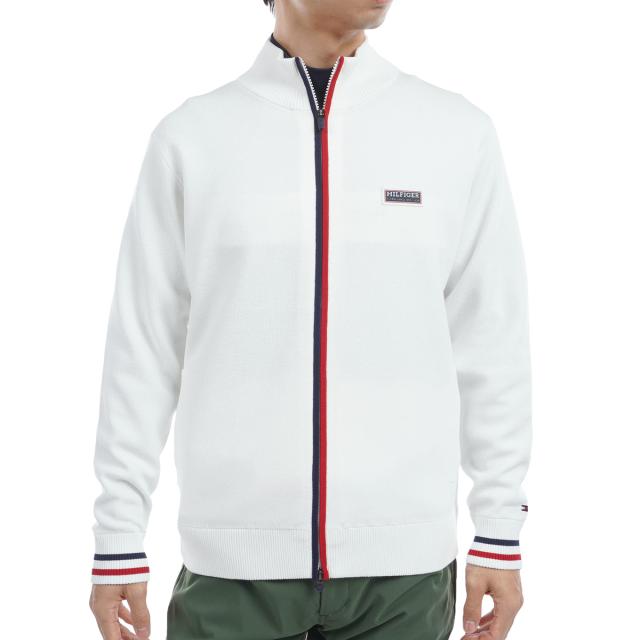 トミー ヒルフィガー ゴルフ　TOMMY HILFIGER GOLF　トリコロールストライプ フルジップセーターの通販は