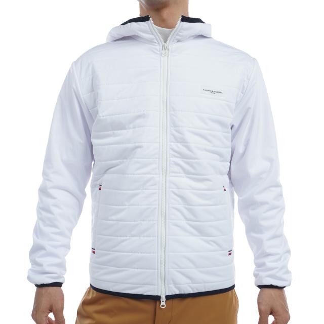 トミー ヒルフィガー ゴルフ　  GOLF　ストレッチ 圧着キルト中綿 フーデッドジャケット