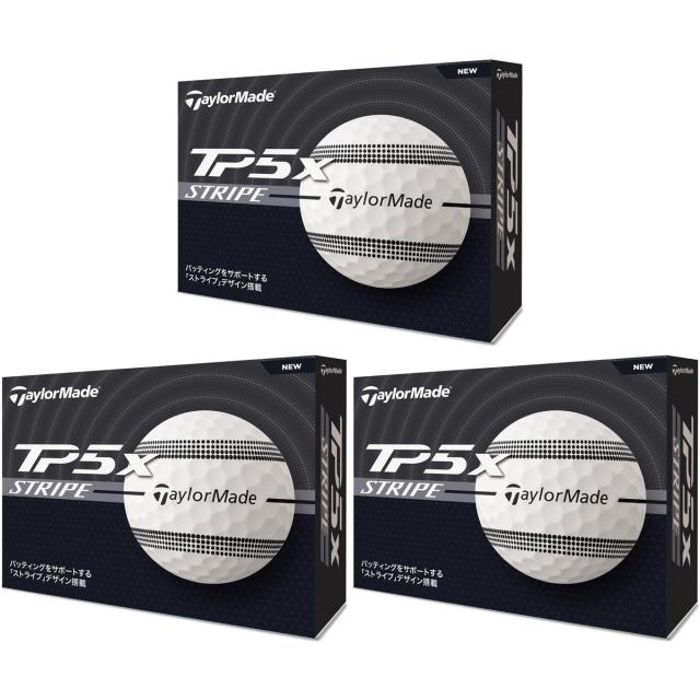 テーラーメイド TP5 TP5x ストライプ JPN ボール 3ダースセット