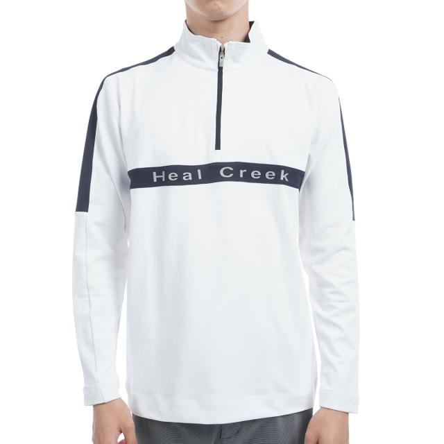ヒールクリーク　Heal Creek　EcoBlueベアスムース ハーフジップ長袖シャツ