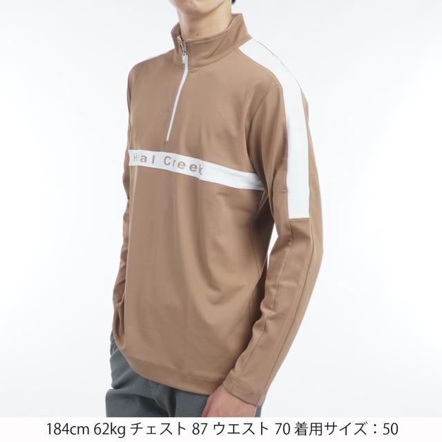 ヒールクリーク　Heal Creek　EcoBlueベアスムース ハーフジップ長袖シャツ_4