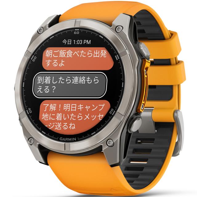 ゴルフ 距離計 ガーミン　GARMIN　fenix 8 AMOLED 51mm Ti 距離測定器 距離計測器の通販は 108,900円