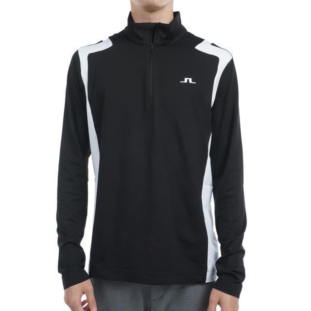 J.リンドバーグ　J.LINDEBERG　ストレッチ 裏起毛 ショルダーブリッジ ハーフジップミッドレイヤー