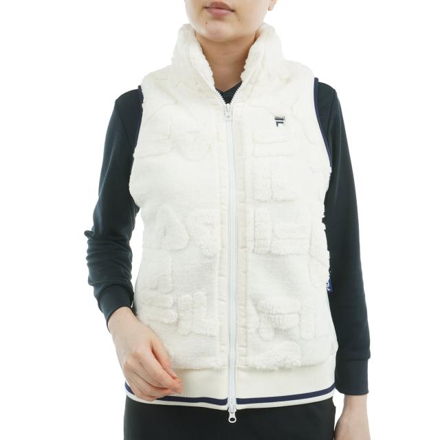 フィラ　FILA　ストレッチ ジャガードボアベスト　レディスの通販は 8,131円